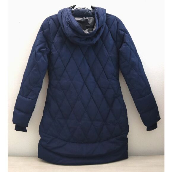 Moosejaw 7726255 Women's Sz S Blue Quilted Down Mid-Length Hooded Jacket - Picture 2 of 14